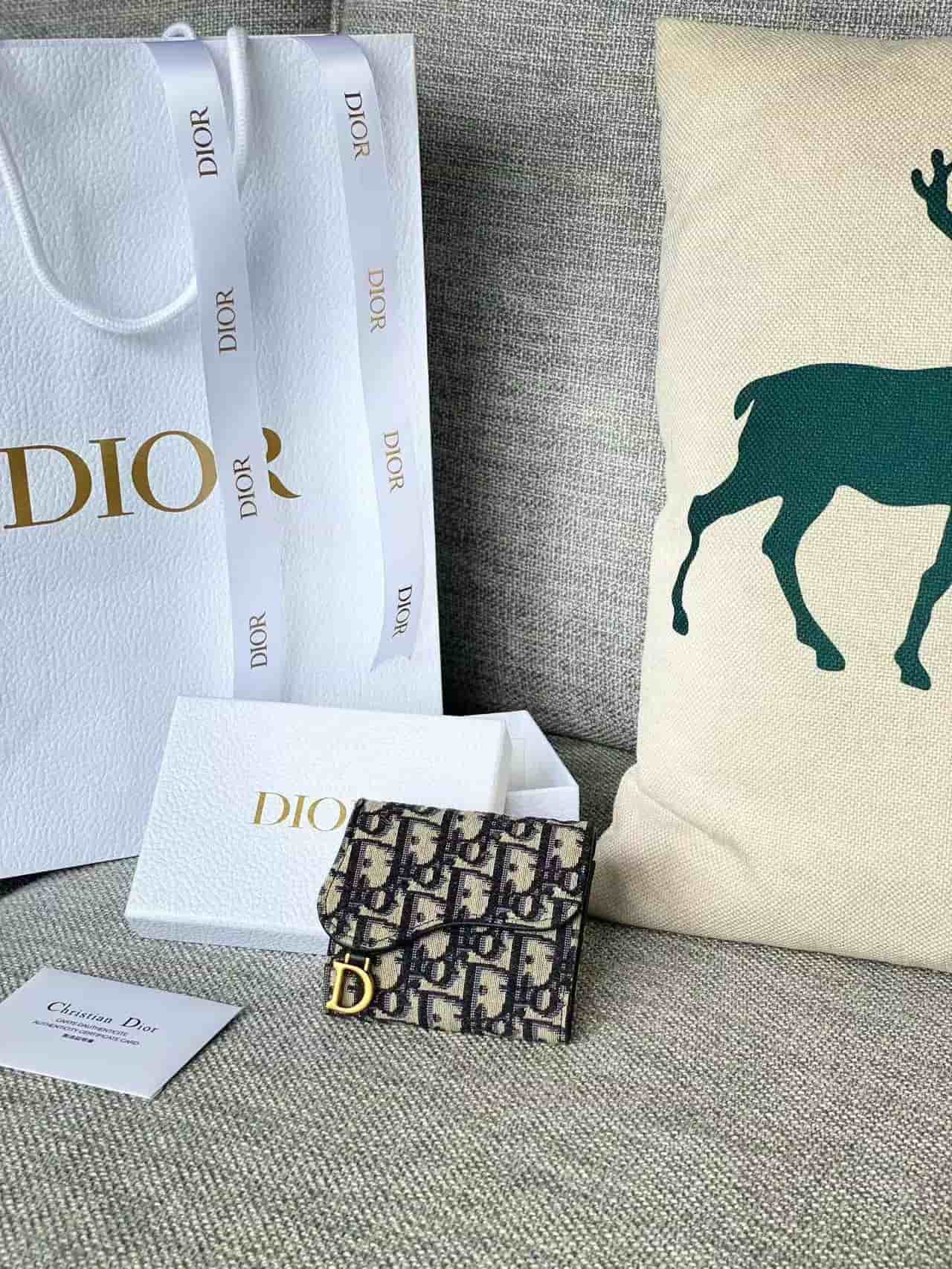 Dior SADDLE LOTUS WALLET High