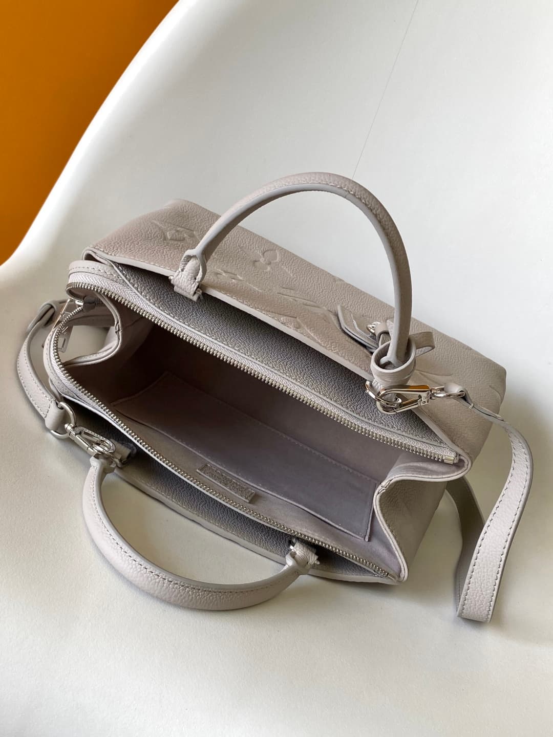 Louis Vuitton Petit Palais Brume Gray Cowhide leather M13803 High