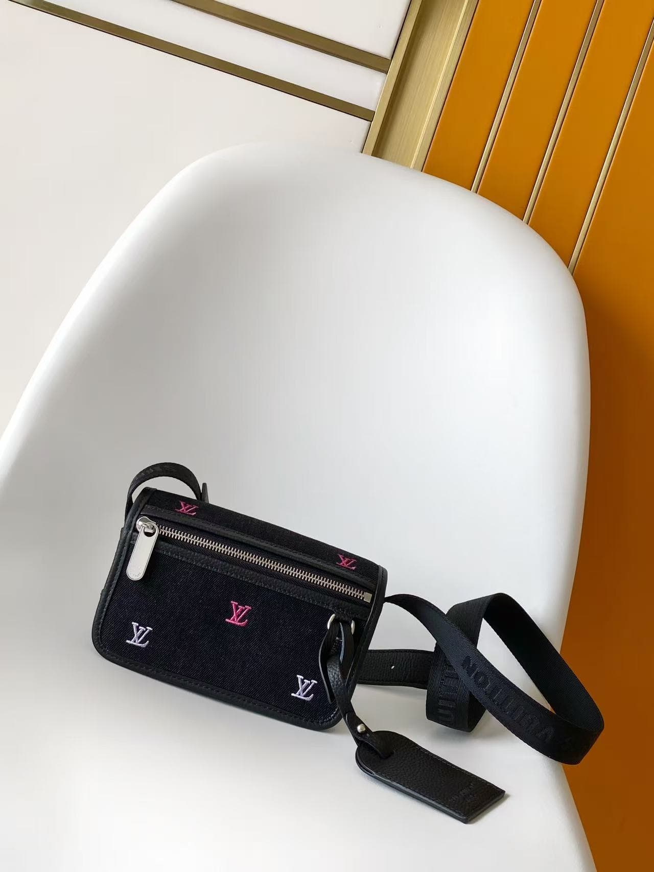Louis Vuitton Bosphore Wearable Wallet Black Monogram Heritage Denim M13963 High
