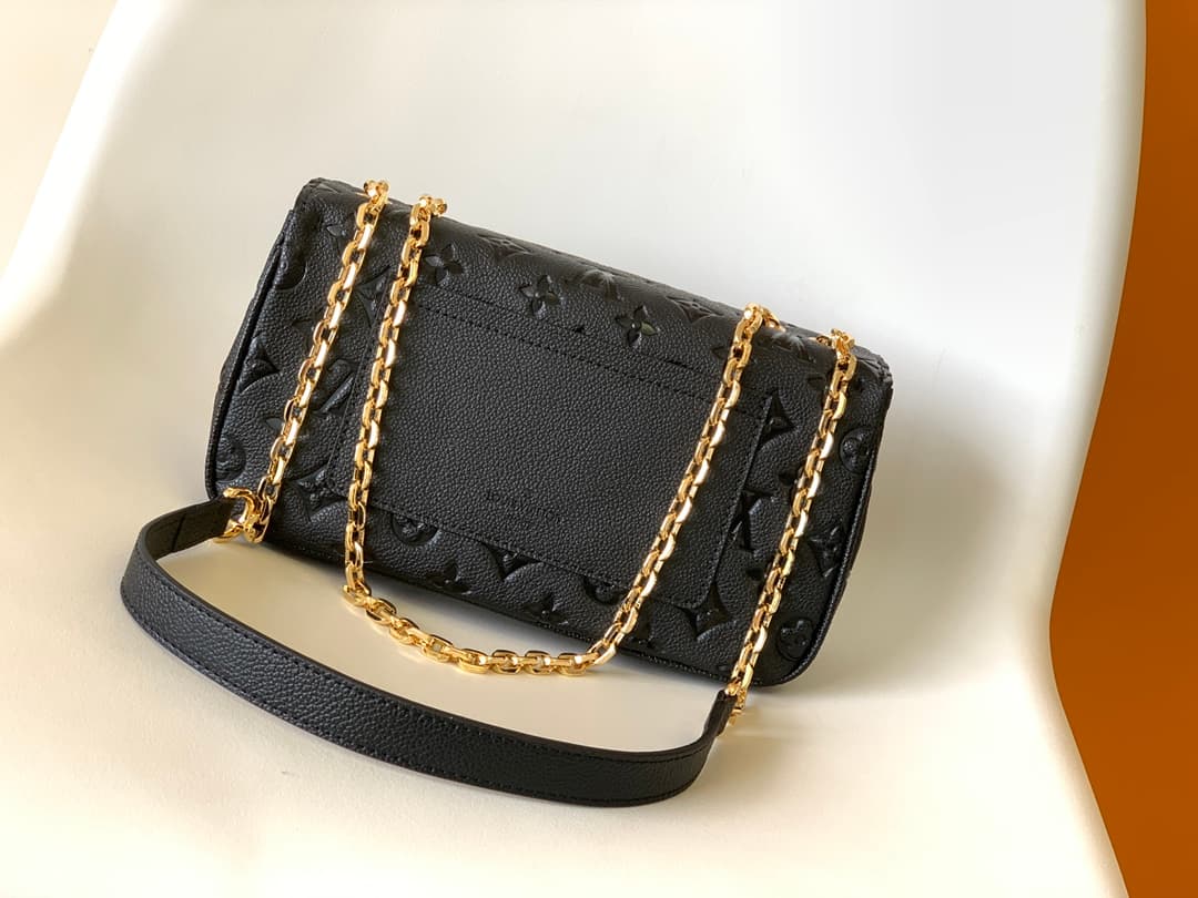 Louis Vuitton Marceau Black Embossed grained cowhide leather M46200 High