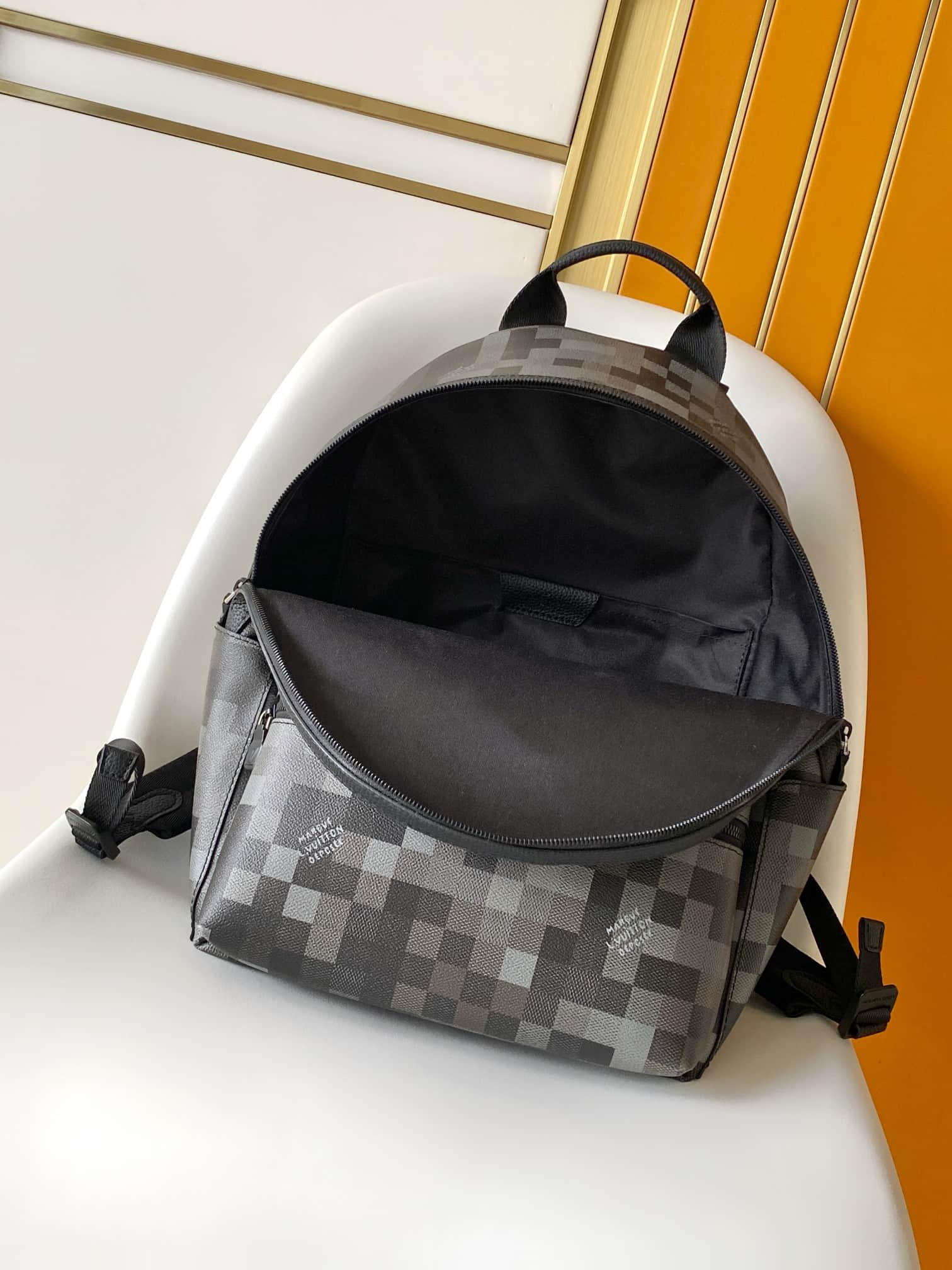 Louis Vuitton Discovery Backpack PM Black Damouflage coated canvas M28789 High