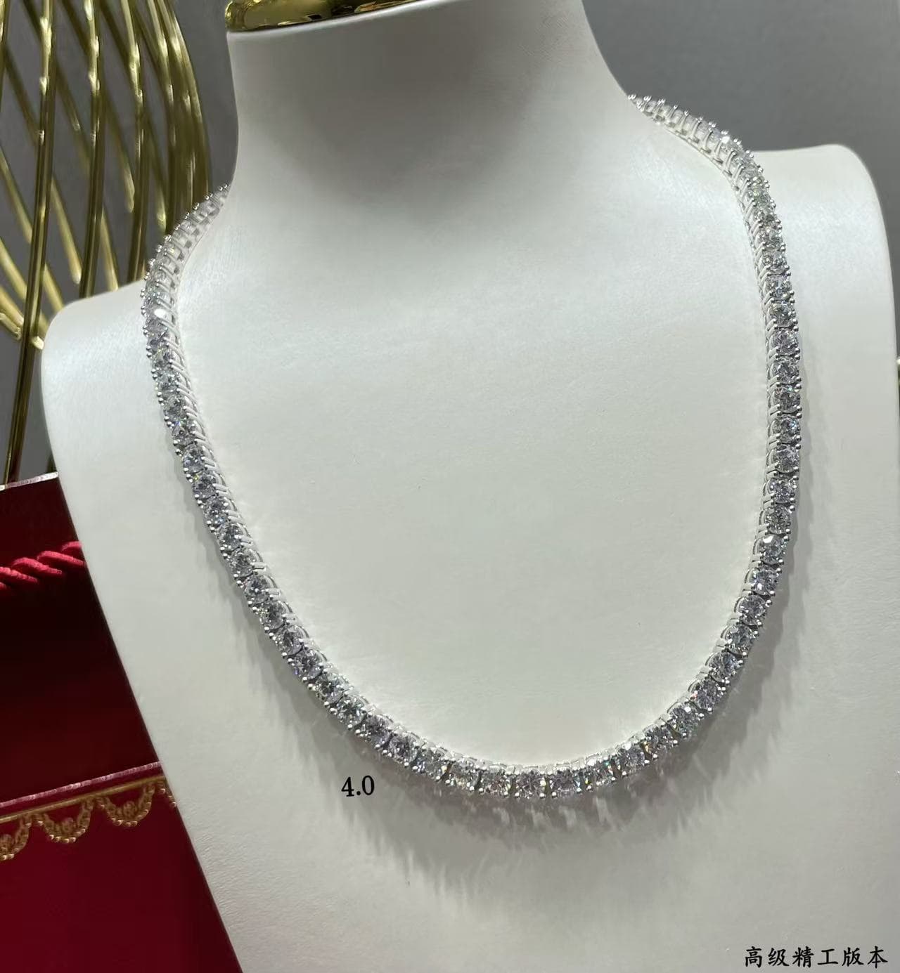 Cartier Necklace Hand-set high carbon diamonds 21752
