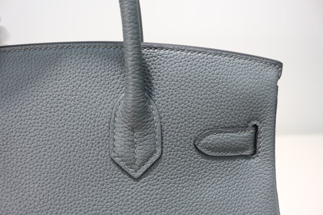 Hermes Birkin 25/30/35cm Bag Togo Leather In Vert Amande WAX High