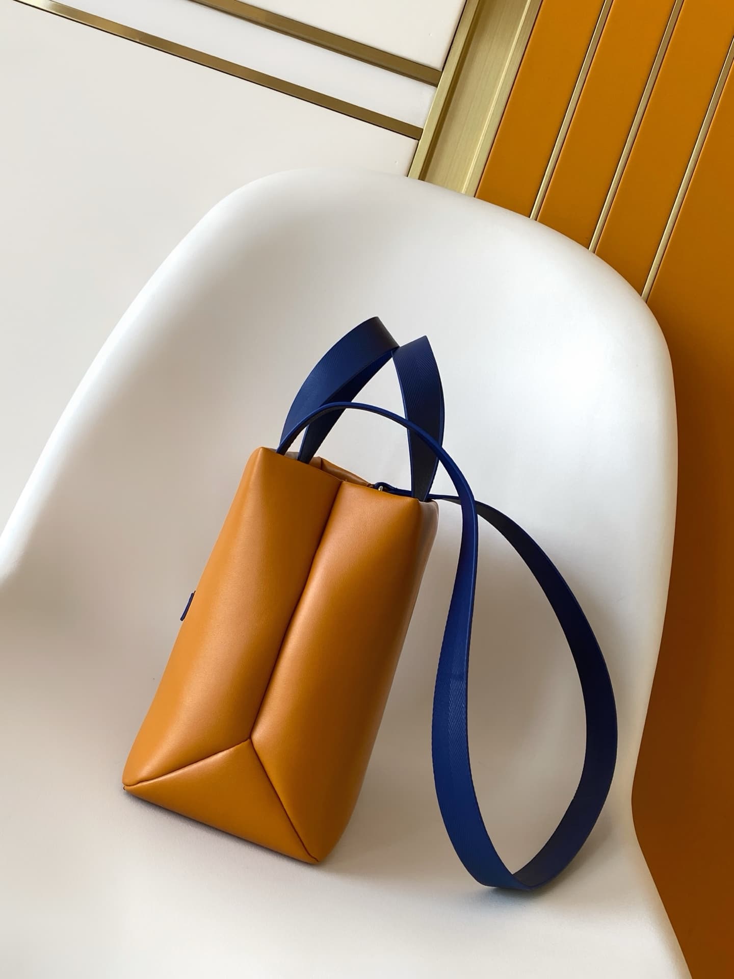 Louis Vuitton Mini Shopper Tote Safran Yellow Cowhide leather M15237 High