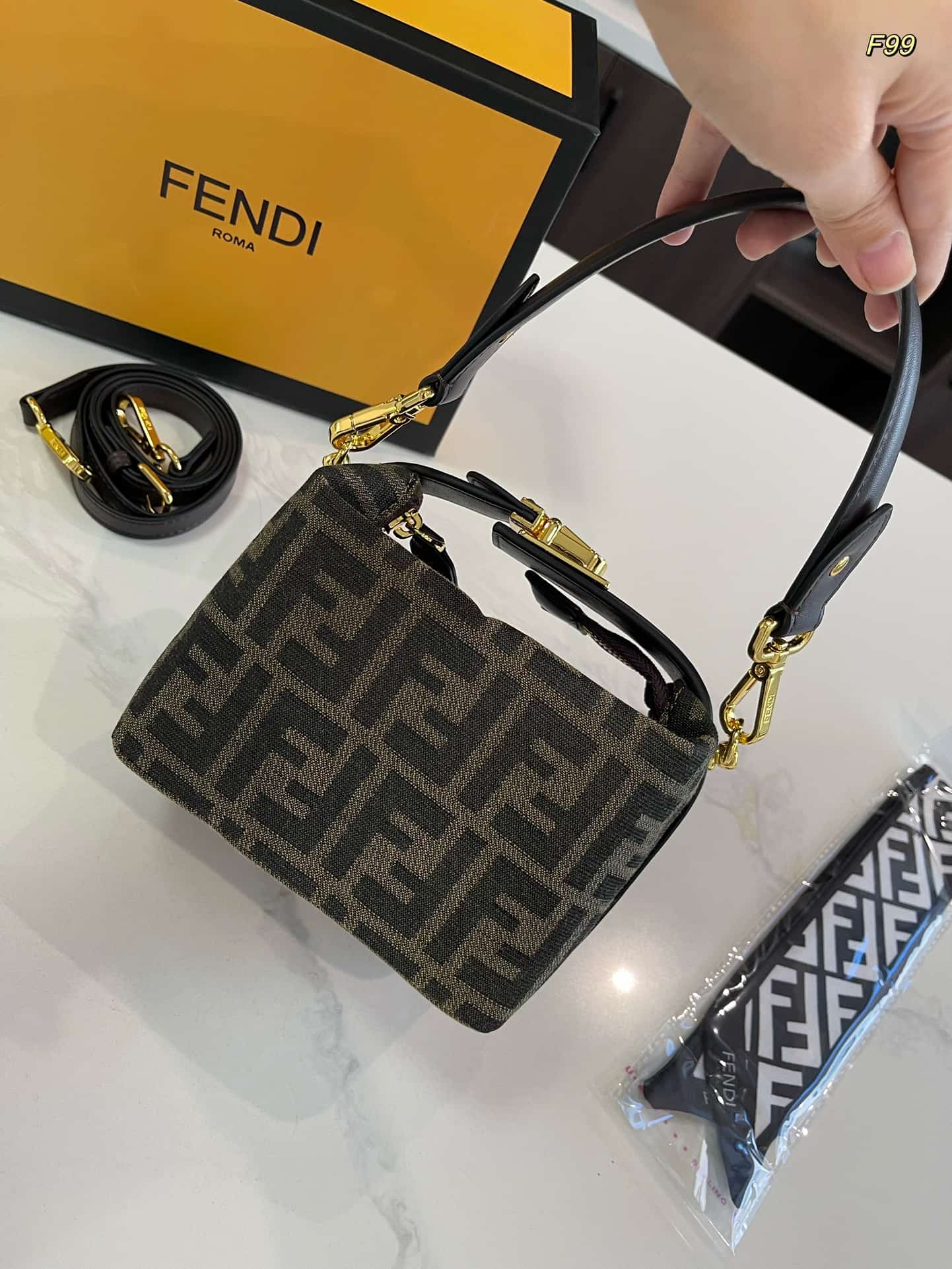 Fendi Zucca Mini Shoulder Bag