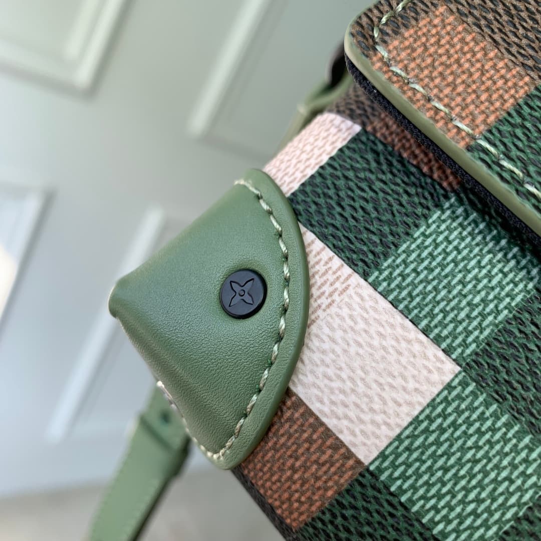 Louis Vuitton Steamer Wearable Wallet in Damoflage green coated canvas M83172 High