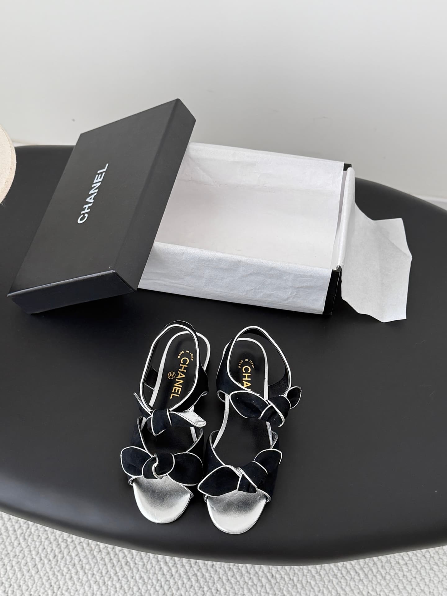 Chanel Bow Sandal Shoes  Women