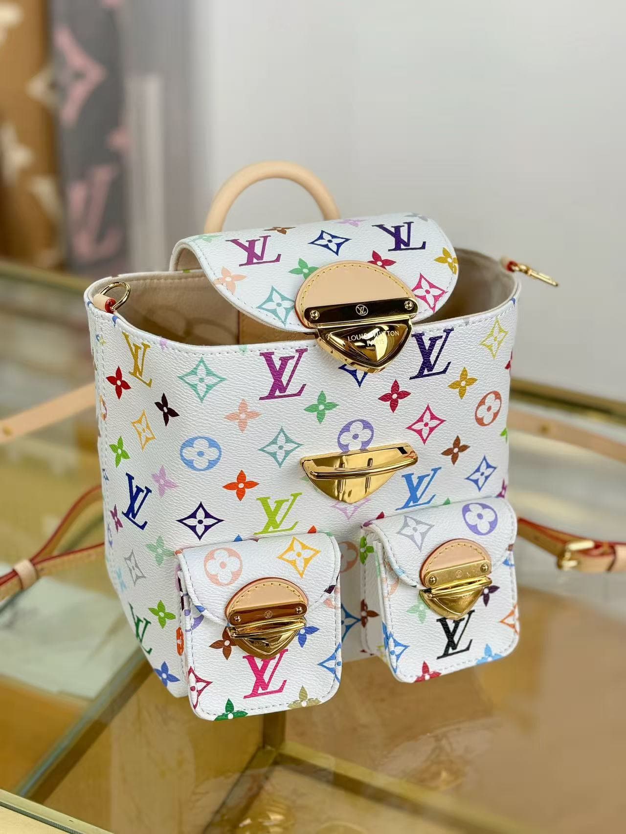 Louis Vuitton x Murakami Venice Backpack Monogram coated canvas M13081 High