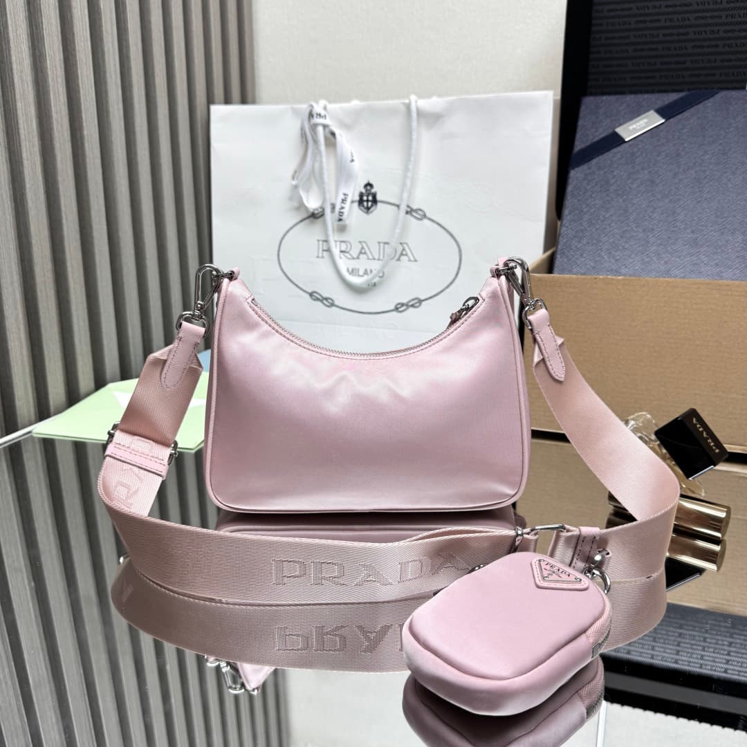Prada Re-Edition 2005 Nylon bag 1BH204 Pink High