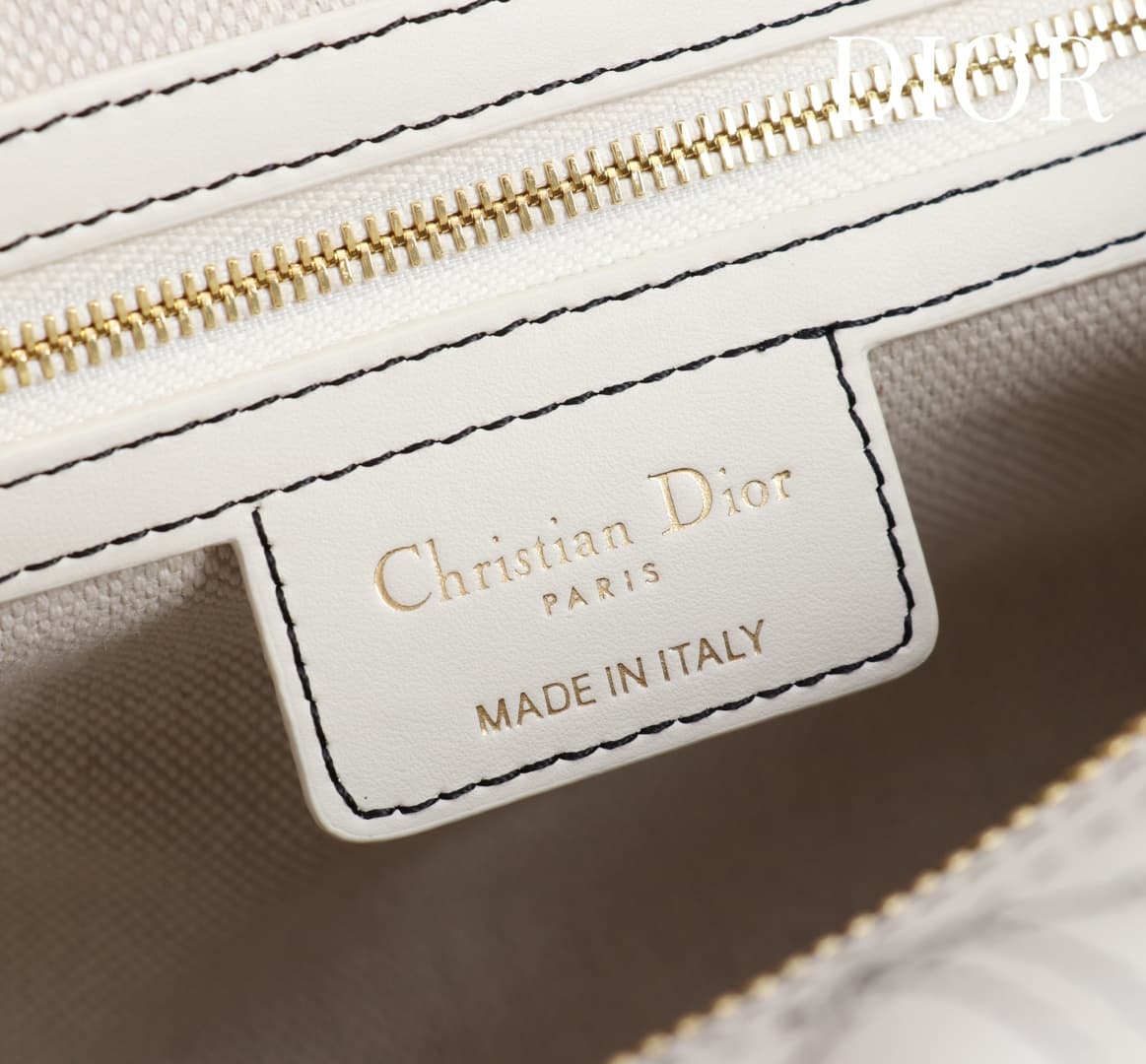 Medium D-Journey Bag in Crinkled Calfskin High