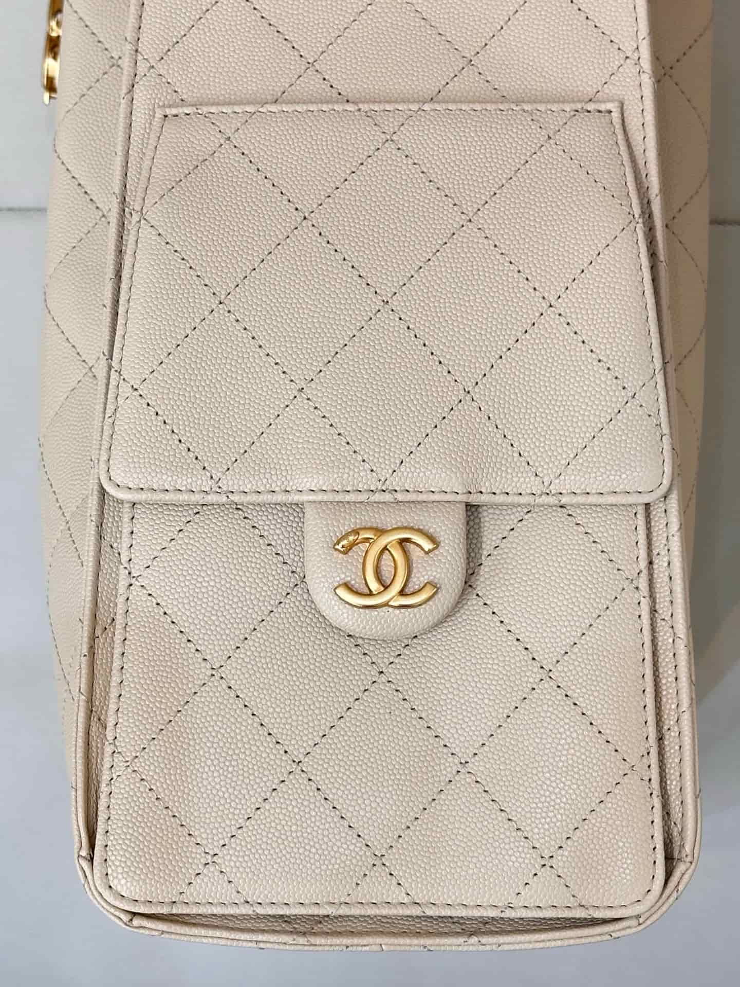Chanel 25 Medium Hobo handbag AS5311 Grained Calfskin & Gold-tone Metal Cream TOP