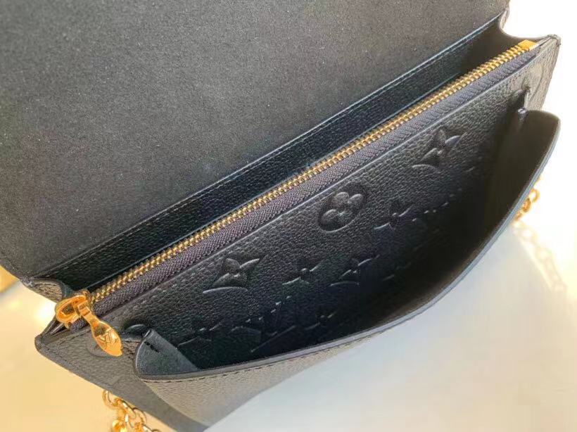 Louis Vuitton VAVIN CHAIN WALLET Monogram Empreinte Black High