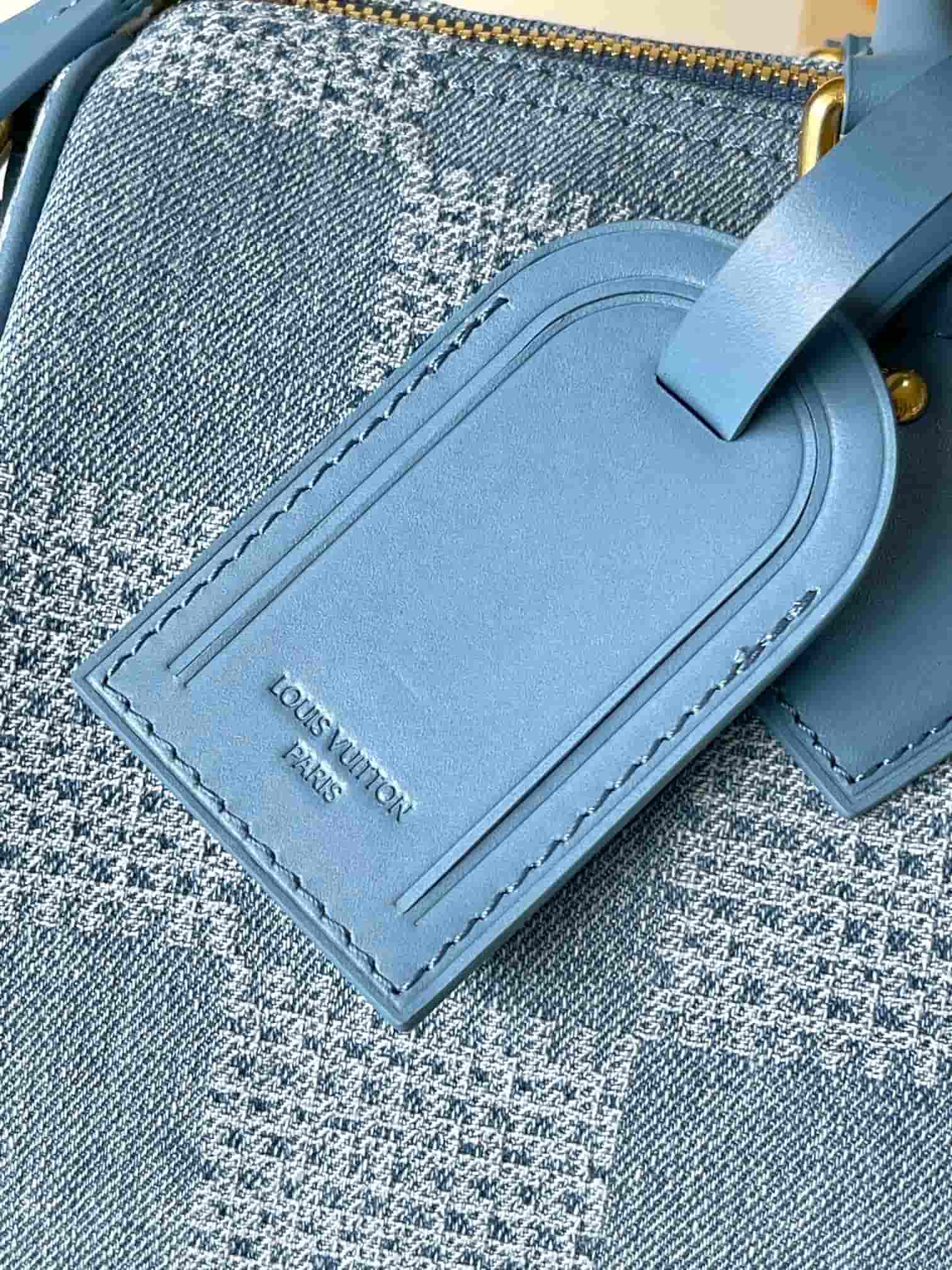 Louis Vuitton Speedy 30 Bandoulière Damier Denim Blue N00203 TOP