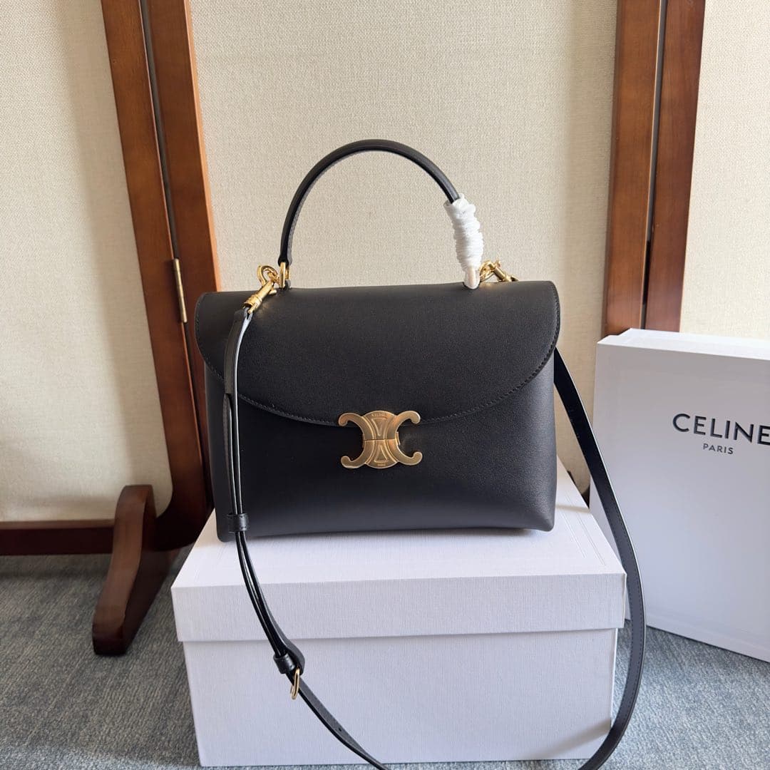 Celine Small Nino bag in Black Supple Calfskin High