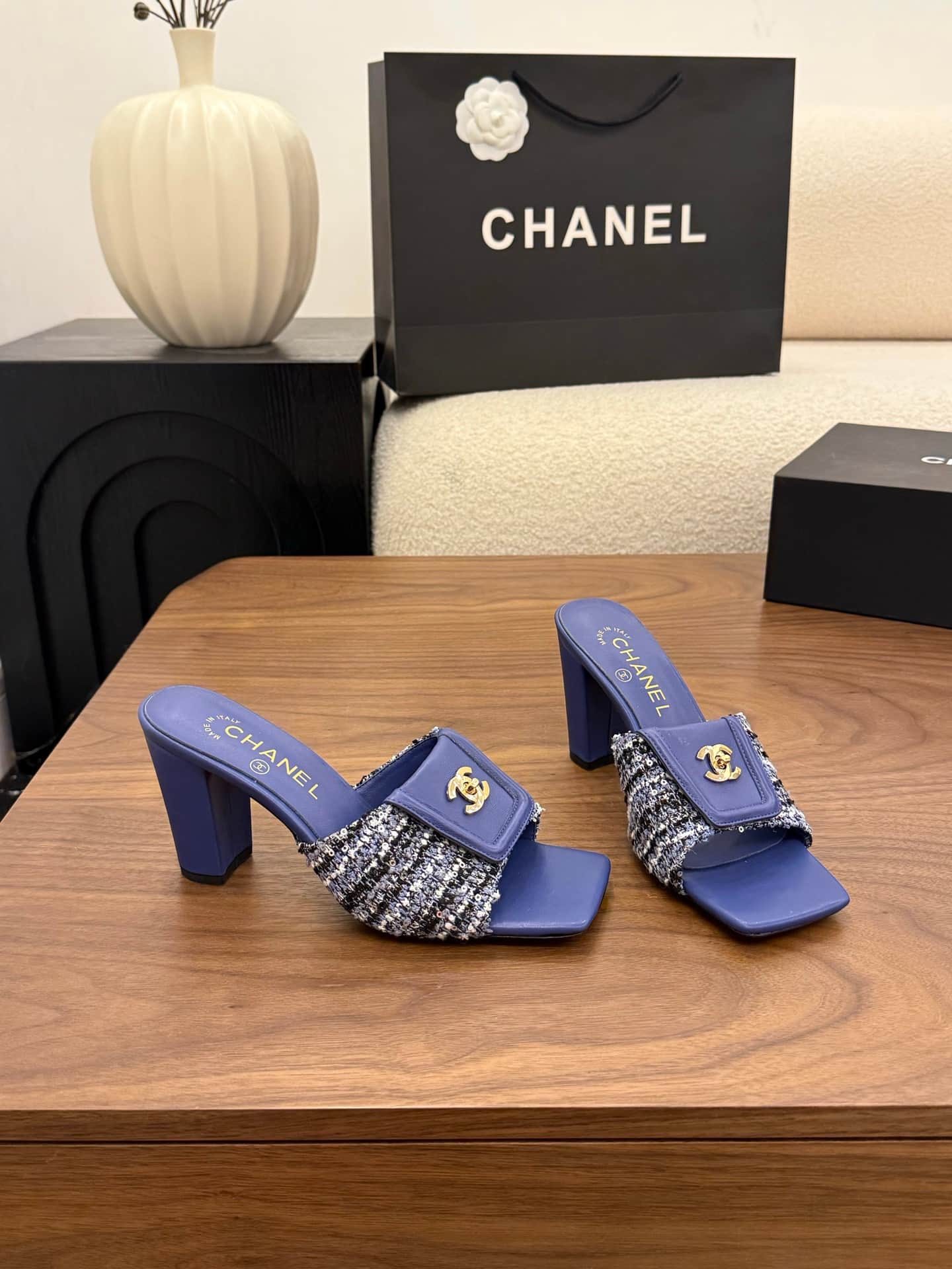 Chanel Square-toe Mules Women