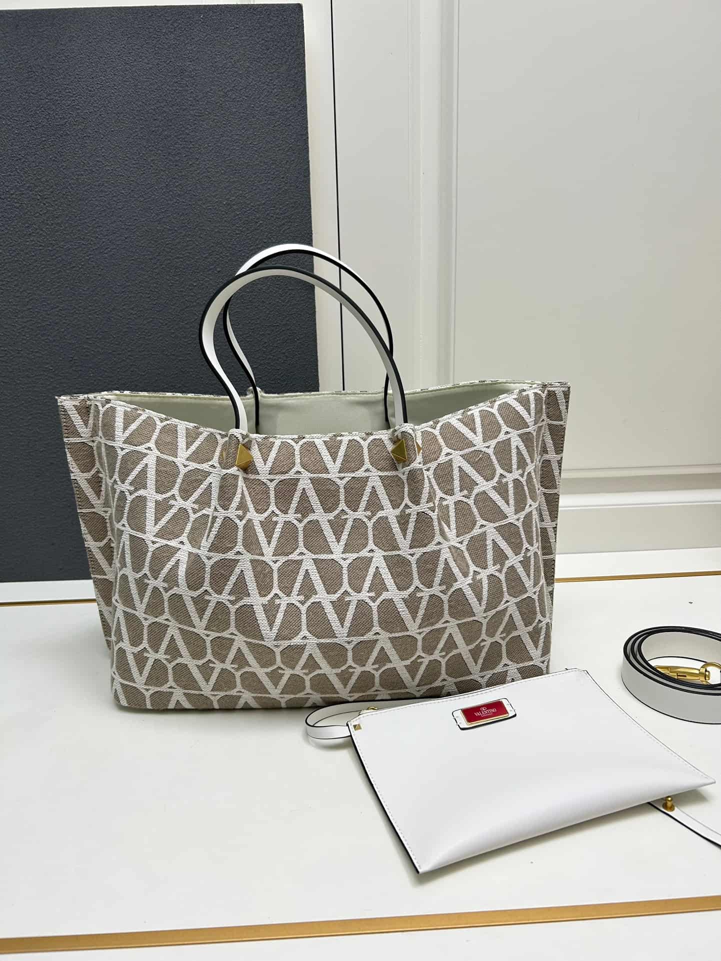 Valentino Garavani VLogo Signature Toile Iconographe Tote Bag  Mid