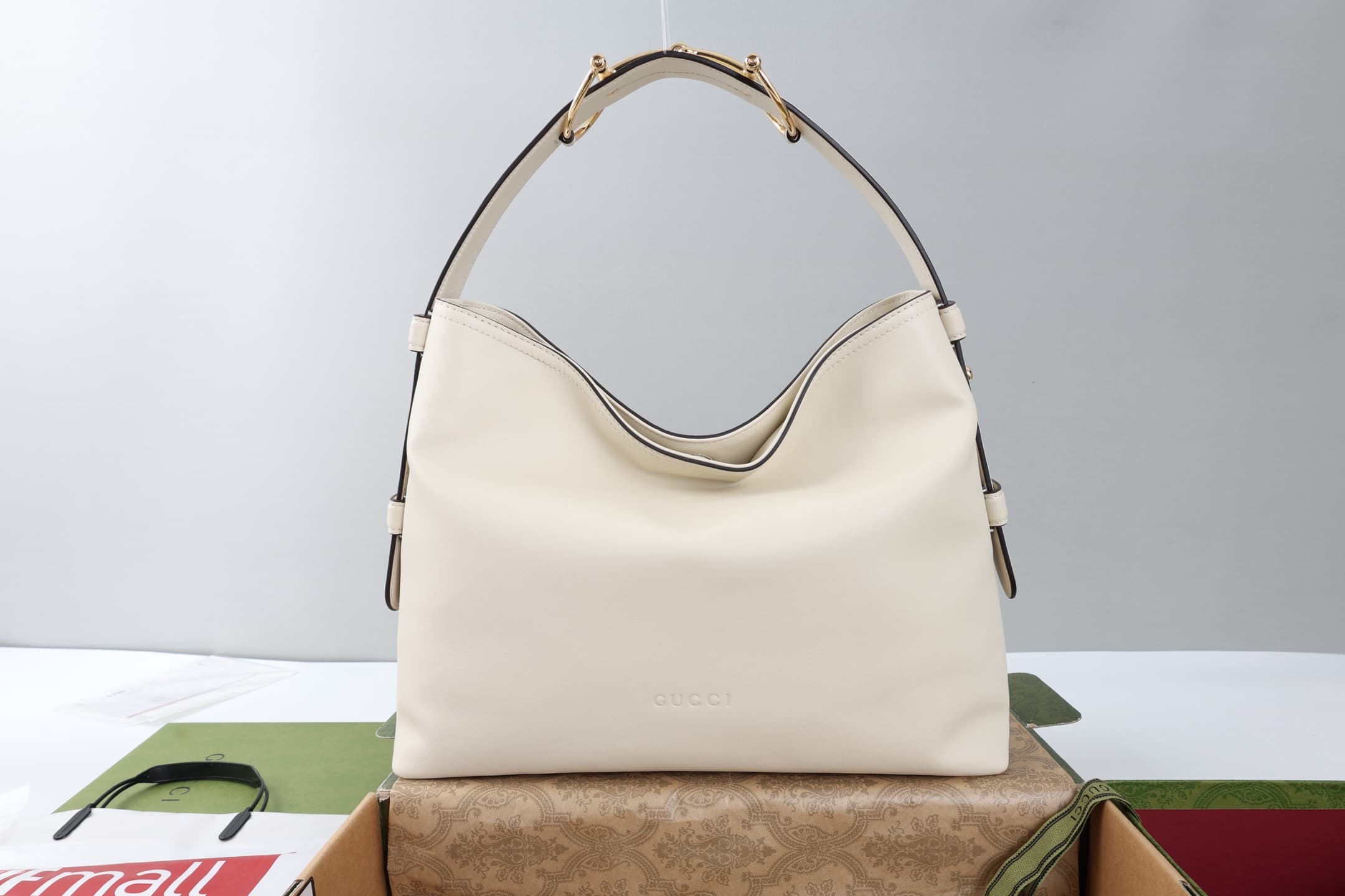 Gucci Beatrix medium tote bag White soft smooth leather ‎850926 High