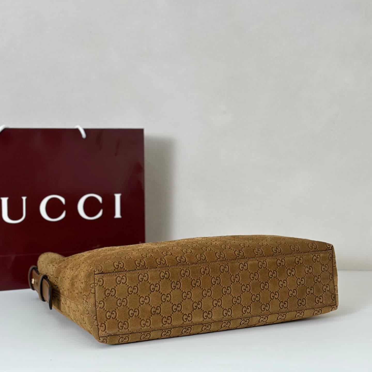 Gucci Beatrix large tote bag 850546 Brown GG Suede High