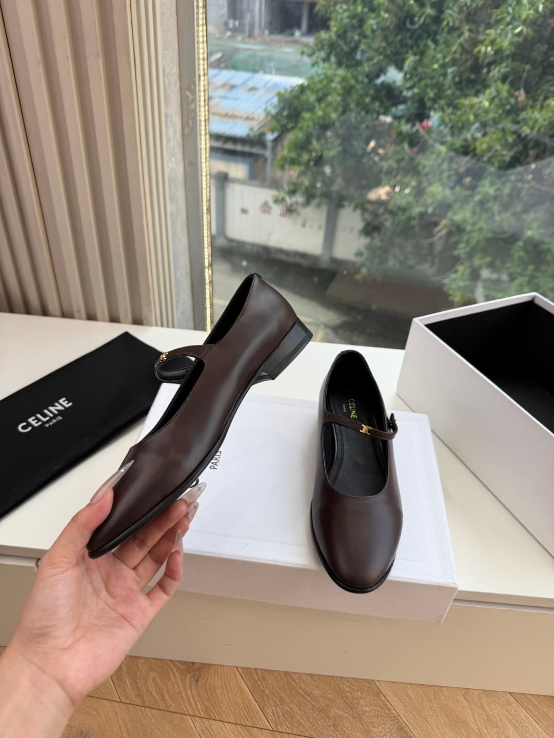 Celine Mary Jane Flat Shoes Women