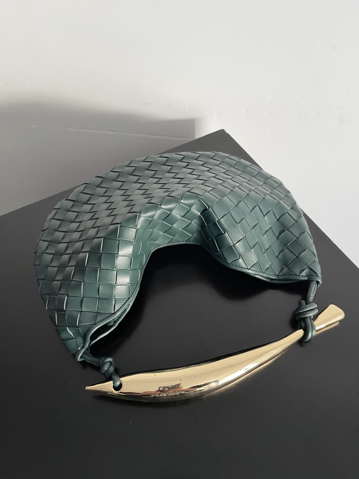 BV Sardine Small Intrecciato Emerald Green TOP