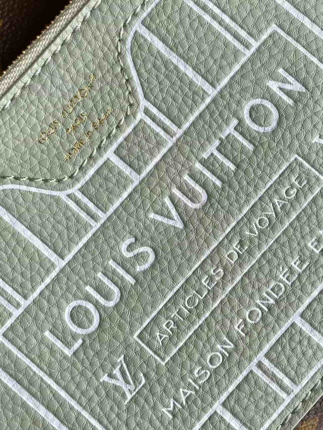 Louis Vuitton Neverfull Bandoulière Inside Out BB Monogram Celadon Cowhide leather M28236 High