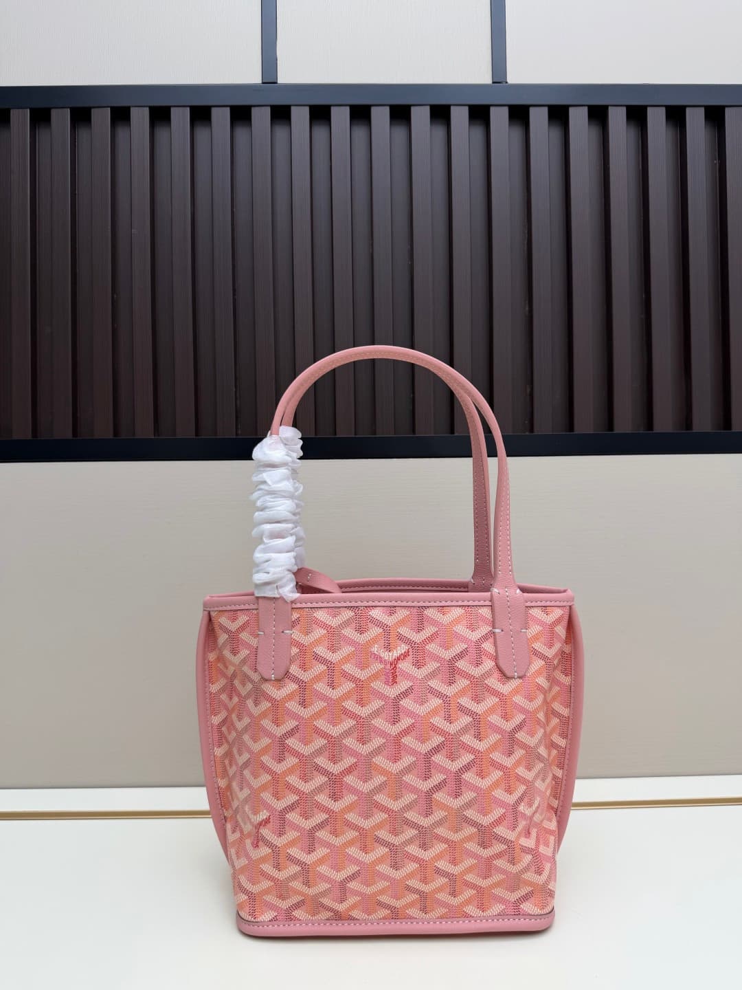 Goyard Anjou Mini Bag in pink Goyardine canvas Mid