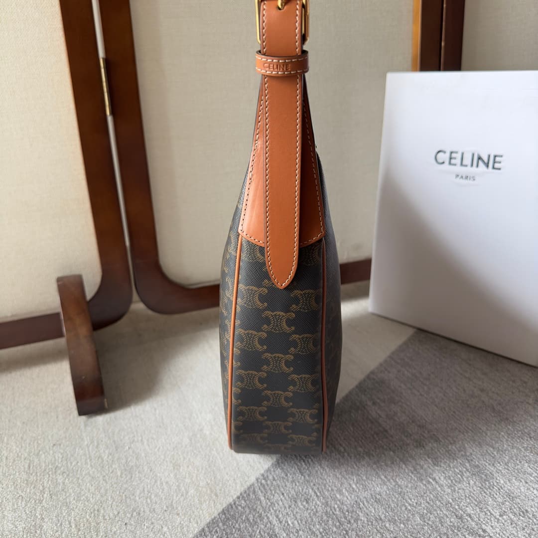 Celine Heloise Bag in Triomphe Canvas High