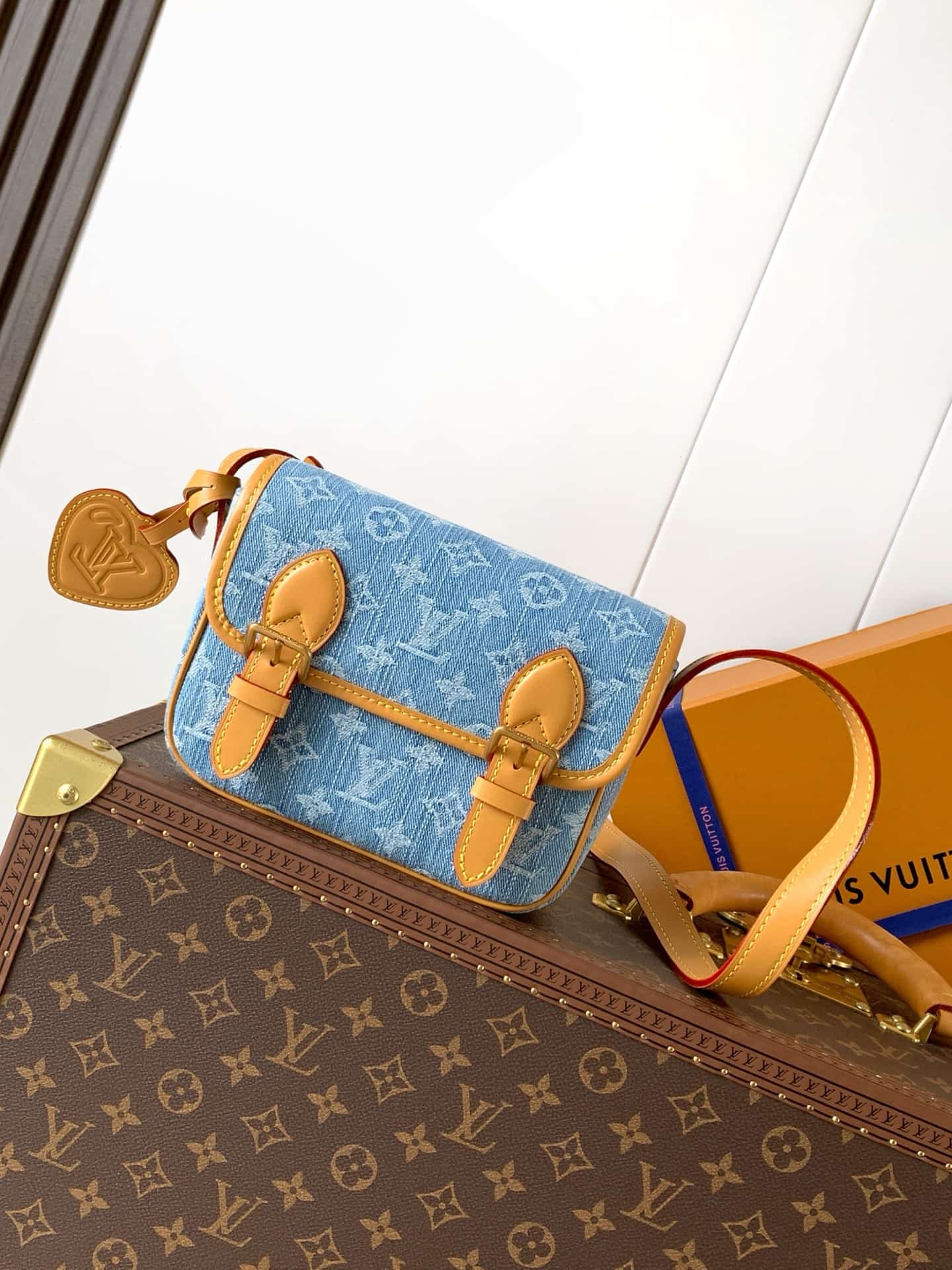 Louis Vuitton Nano Diane bag Monogram Denim Blue M2A647 High