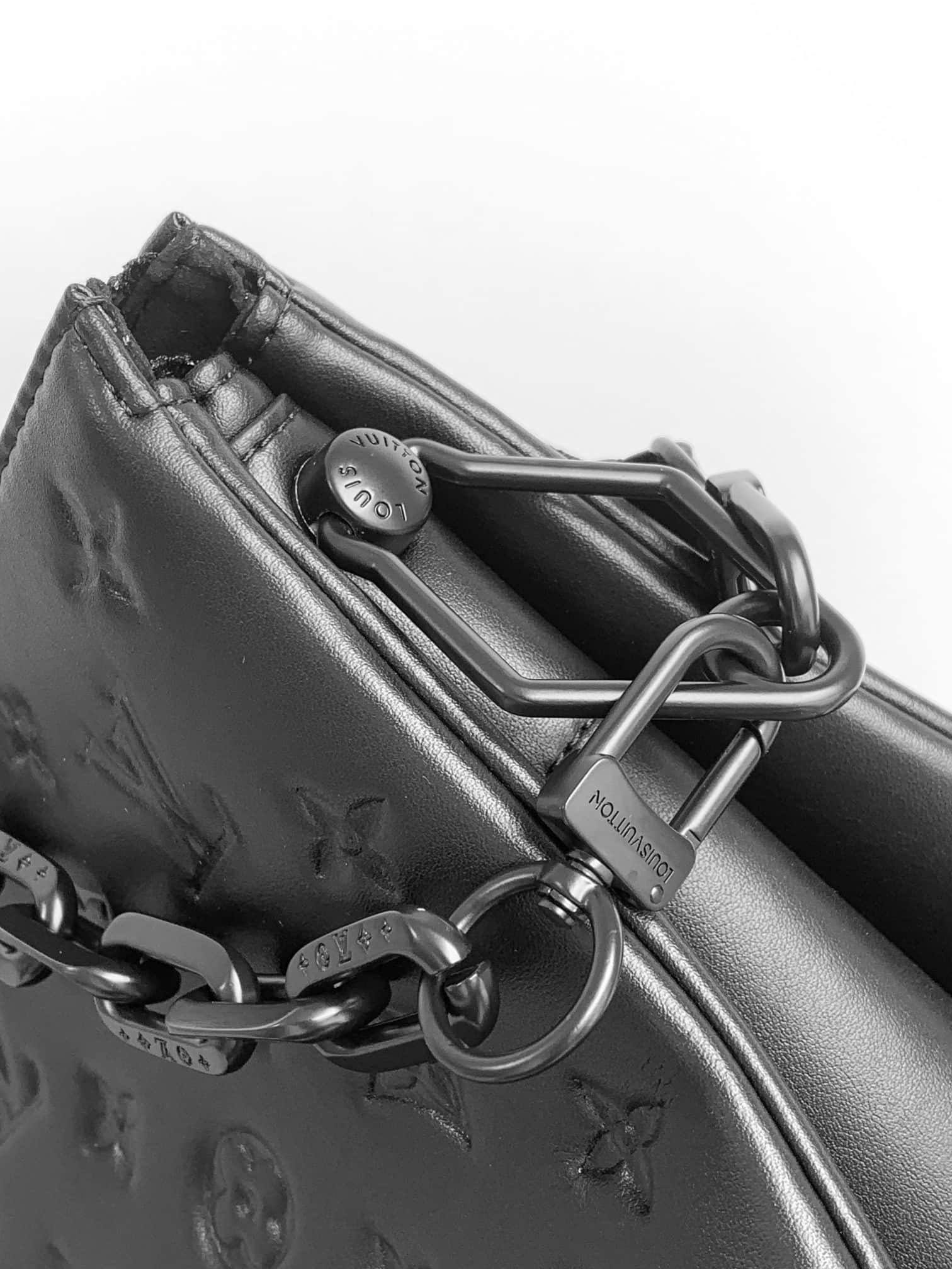 Louis Vuitton Coussin PM All Black Matte lamb leather M11370 High