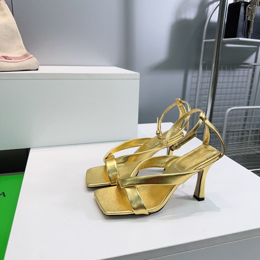 Bottega Veneta Riva Heeled Sandals