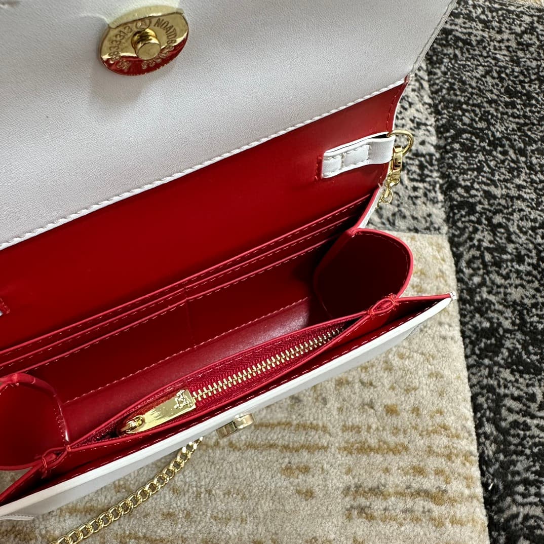 Christian Louboutin Loubi54 leather shoulder bag in white High