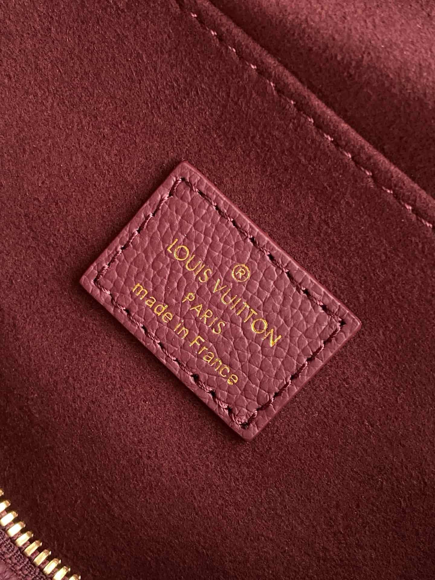 Louis Vuitton Speedy Bandouliere 20 Grenat Red Debossed grained cowhide leather M25929 High