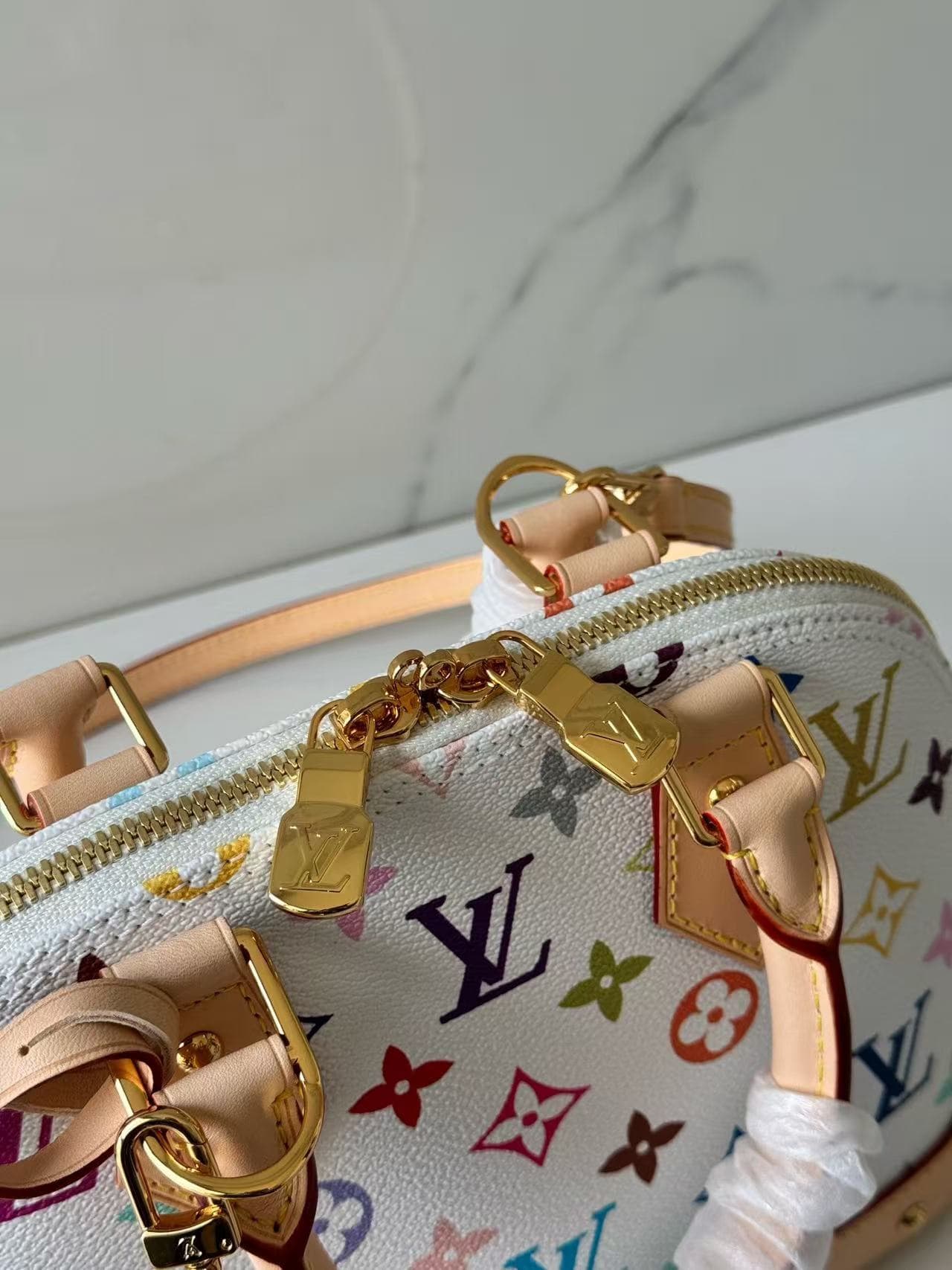Louis Vuitton x Murakami Alma BB Monogram coated canvas M13078 High