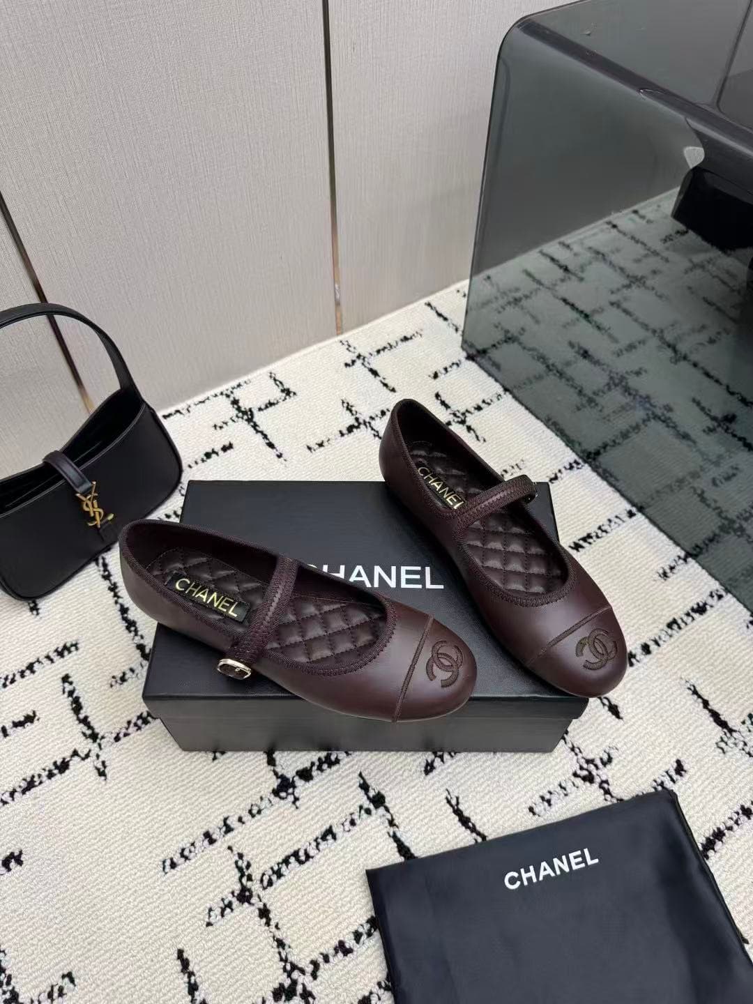 Chanel Mary Jane ballet flats
