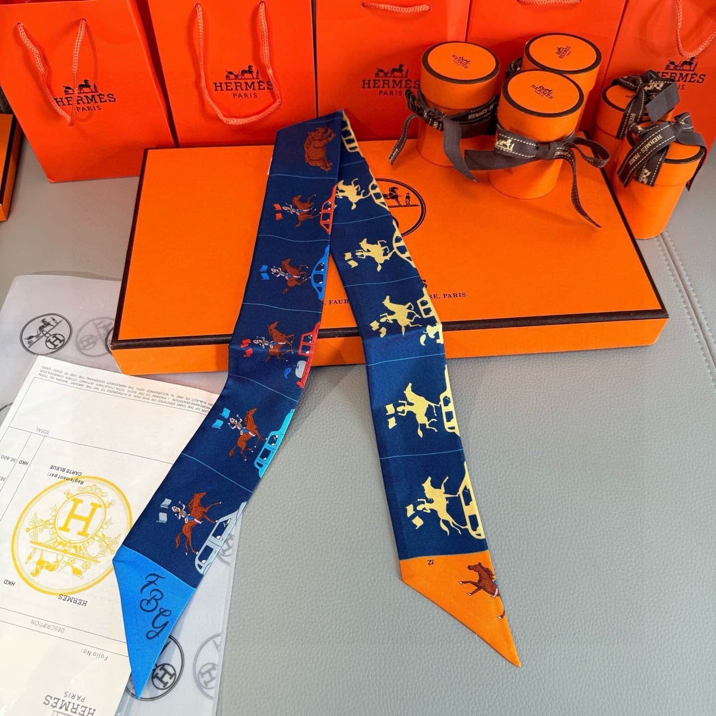 Hermes  Parade Twilly scarf