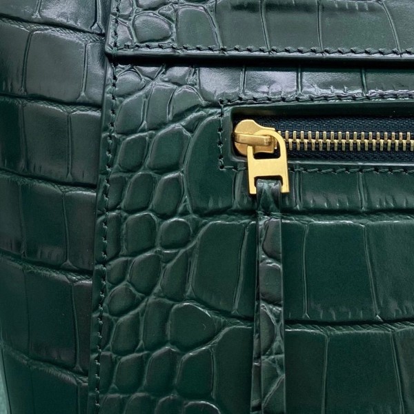 Celine Micro Belt Bag In Amazone Crocodile Embossed Calfskin High