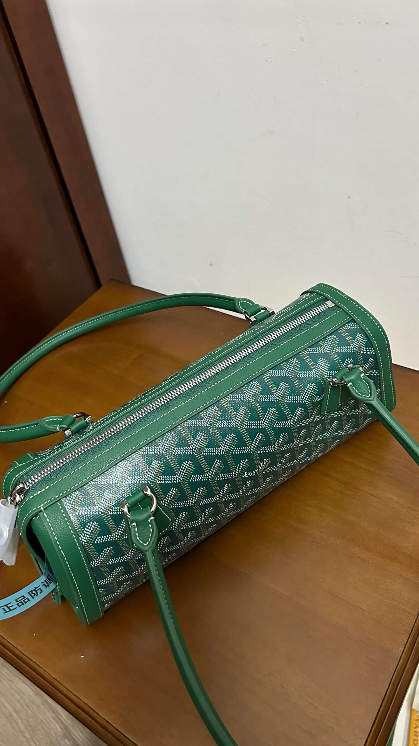 Goyard Bonbonnière Green Goyardine Coated Canvas High