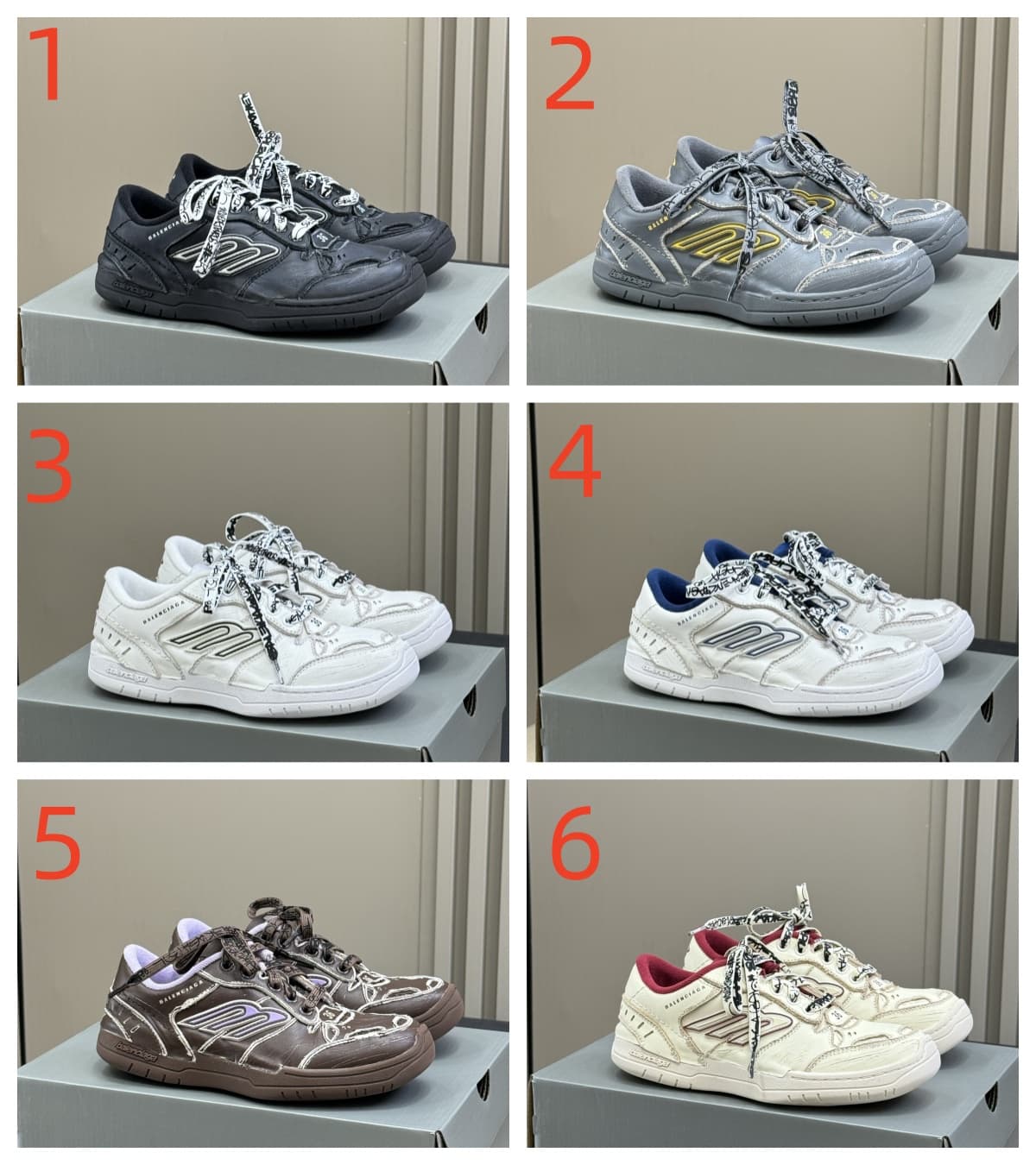 Balenciaga Hamptons Worn-out Sneaker Shoes Men Women