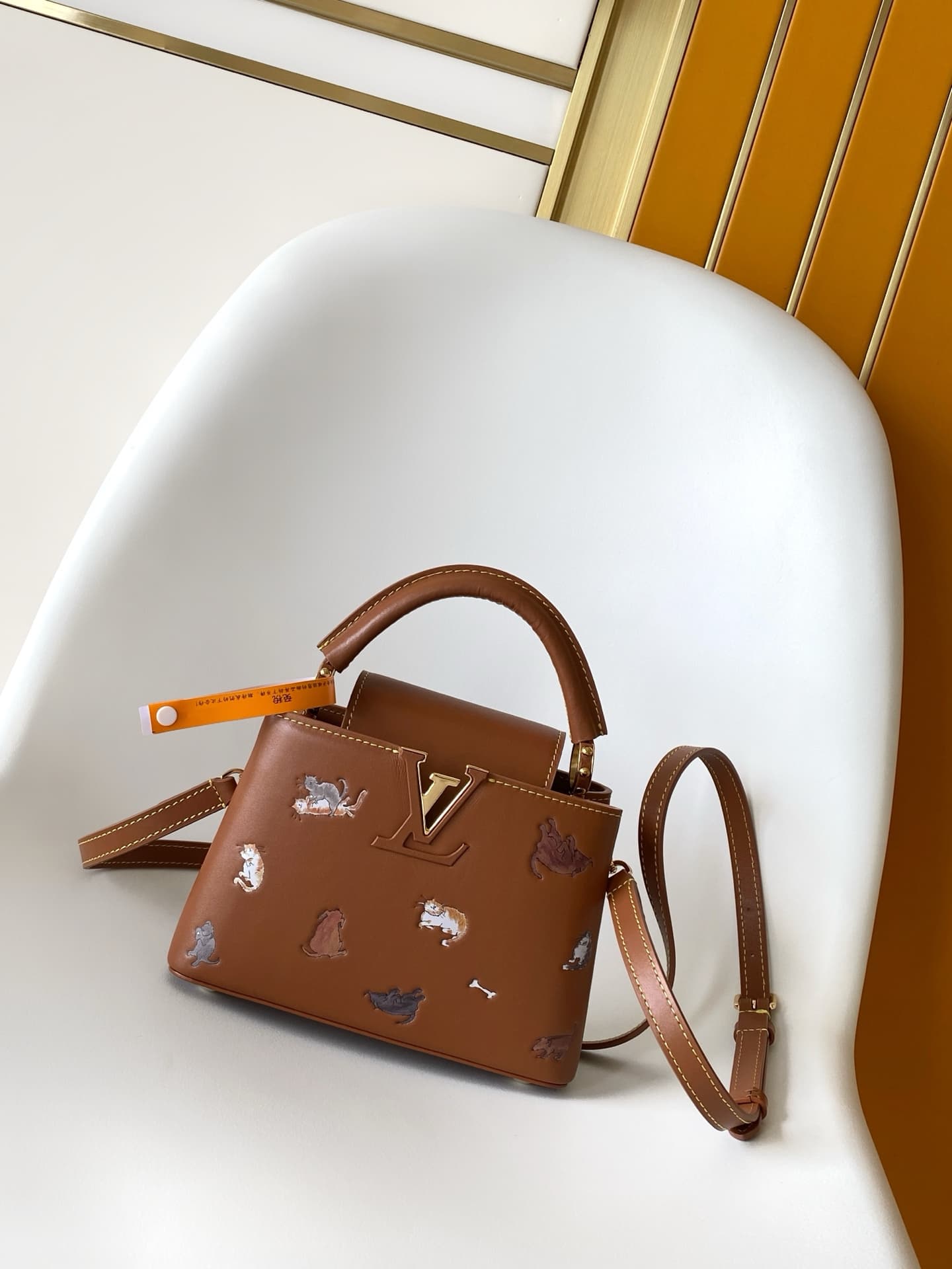 Louis Vuitton Capucines BB Tan Calfskin leather M25874 High