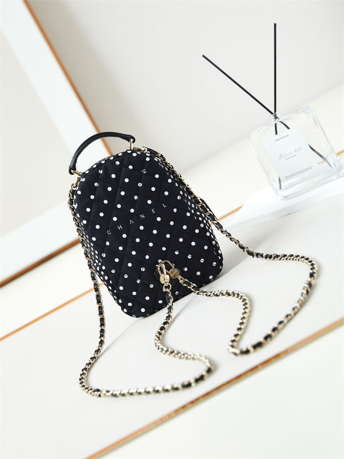 Chanel Mini Backpack Tweed Gold-Tone Metal AP3753 A
