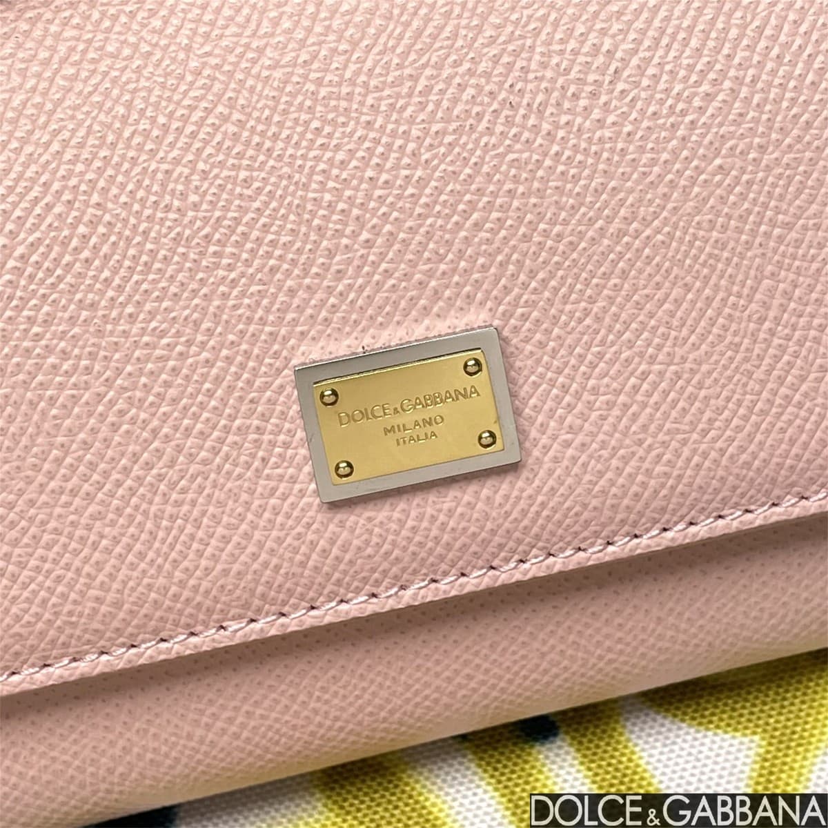 Dolce & Gabbana Miss Sicily top handle bag calfskin leather Light Pink High