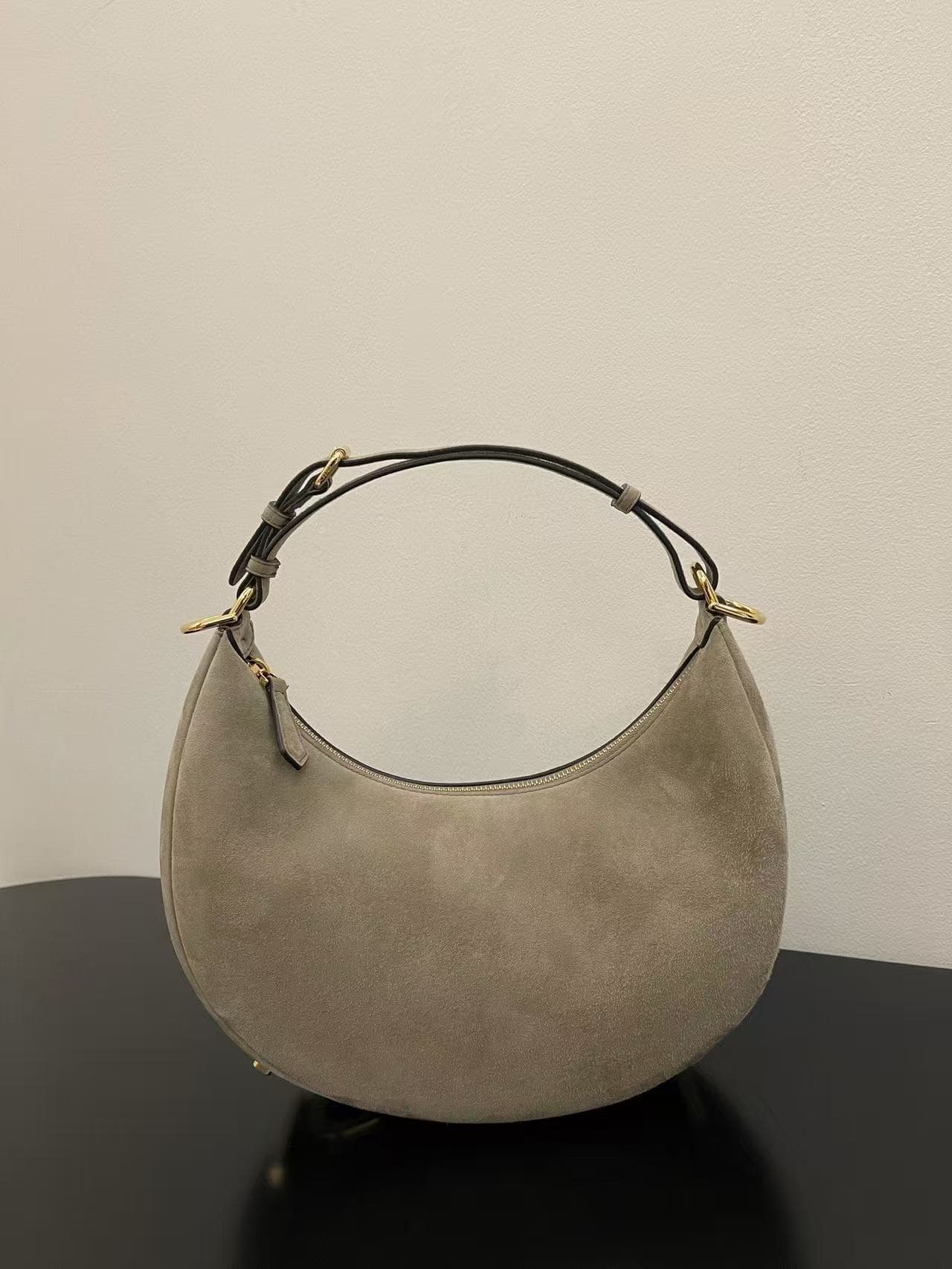 Fendigraphy Medium Suede Bag High