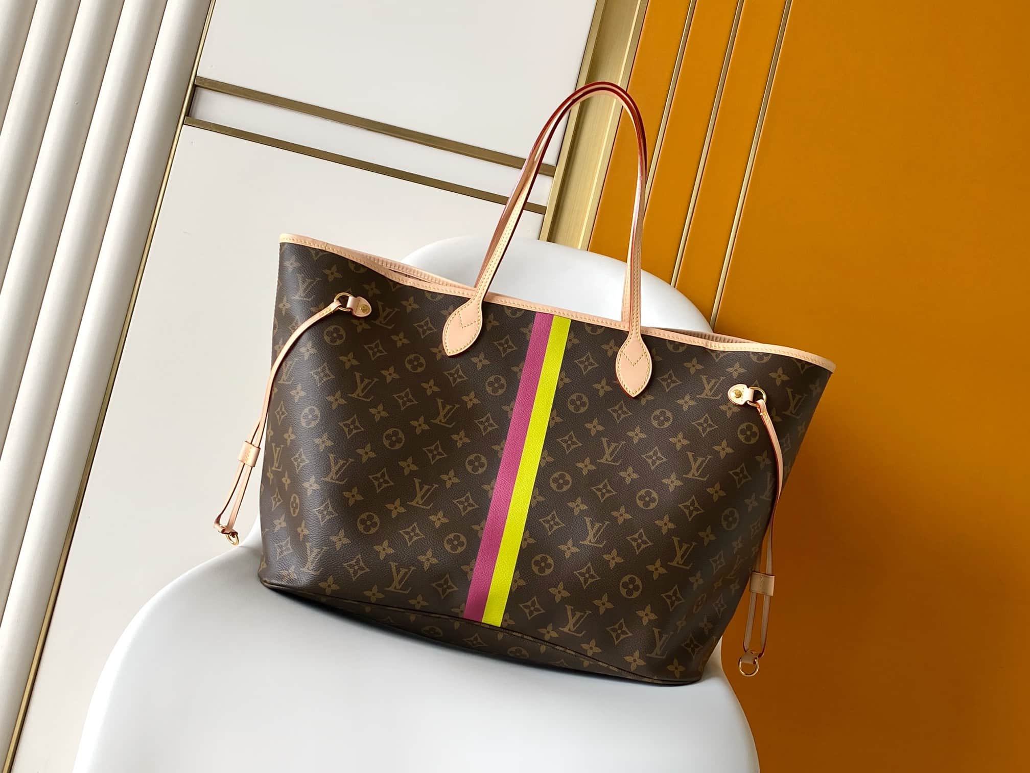 Louis Vuitton Neverfull GM Mon Monogram Beige canvas P01923 High