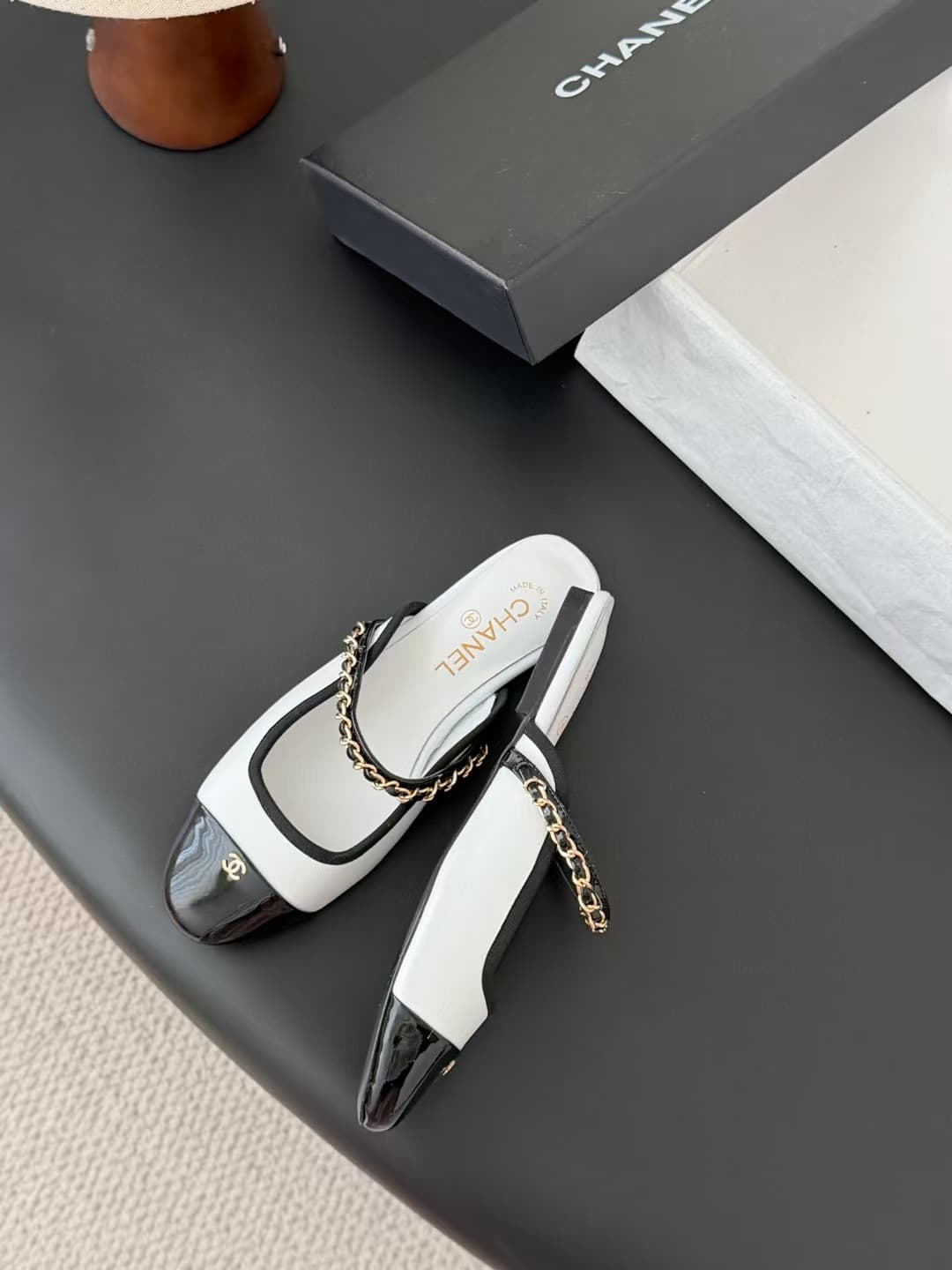 Chanel Mary Jane flats
