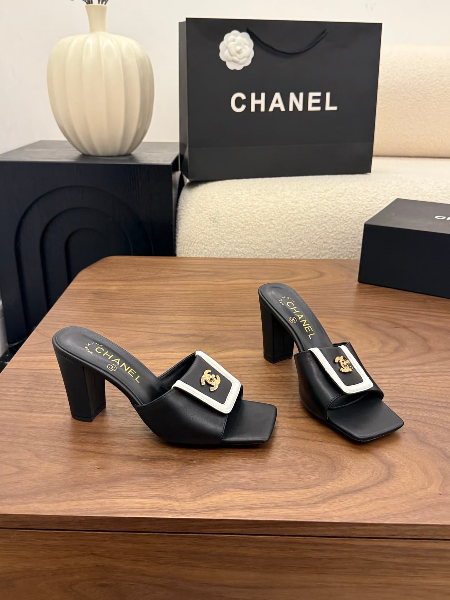 Chanel Square-toe Mules Women