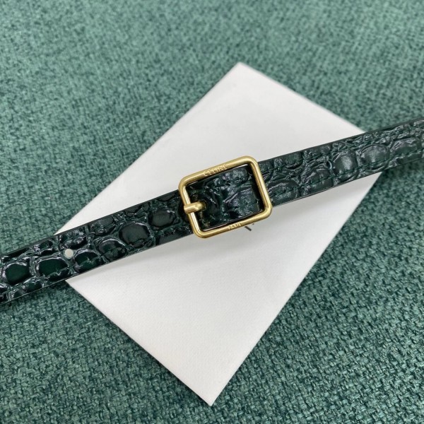 Celine Nano Belt Bag In Amazone Crocodile Embossed Calfskin High