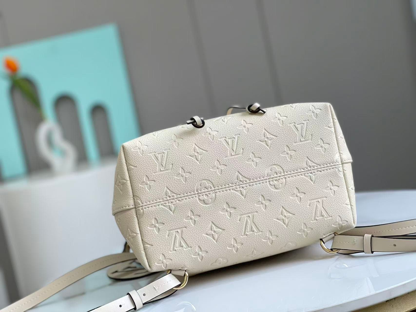 Louis Vuitton MONTSOURIS BACKPACK Monogram Empreinte White High