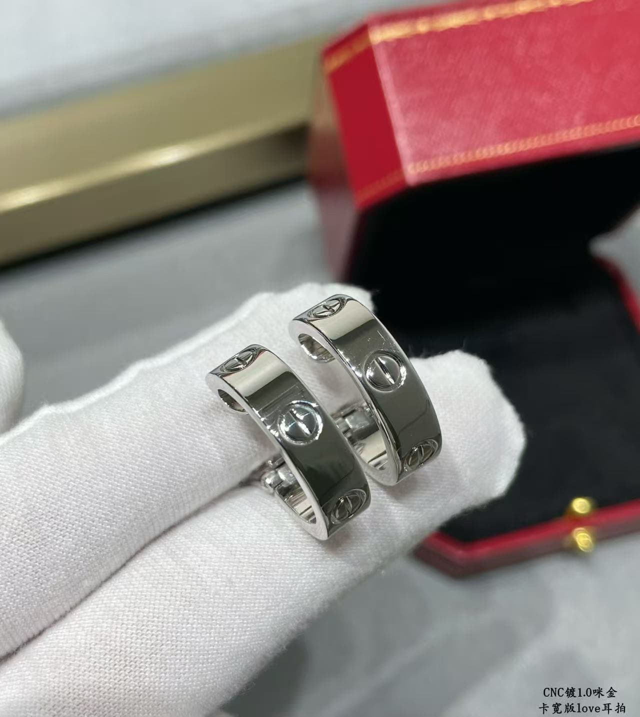 Cartier Love Hoop Earrings High