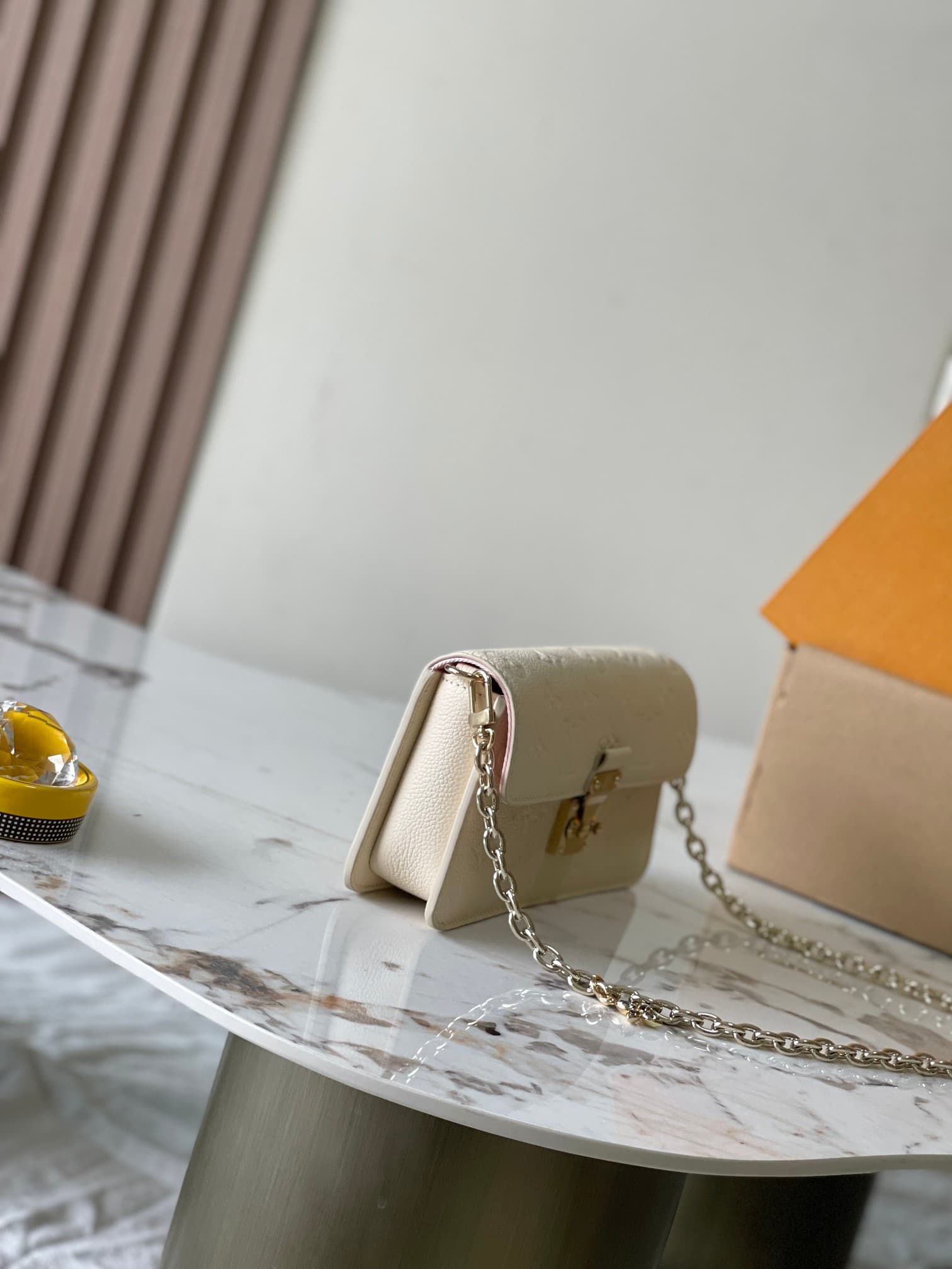 Louis Vuitton Wallet On Chain Métis Cream Monogram Empreinte embossed supple grained cowhide leather M82836 TOP