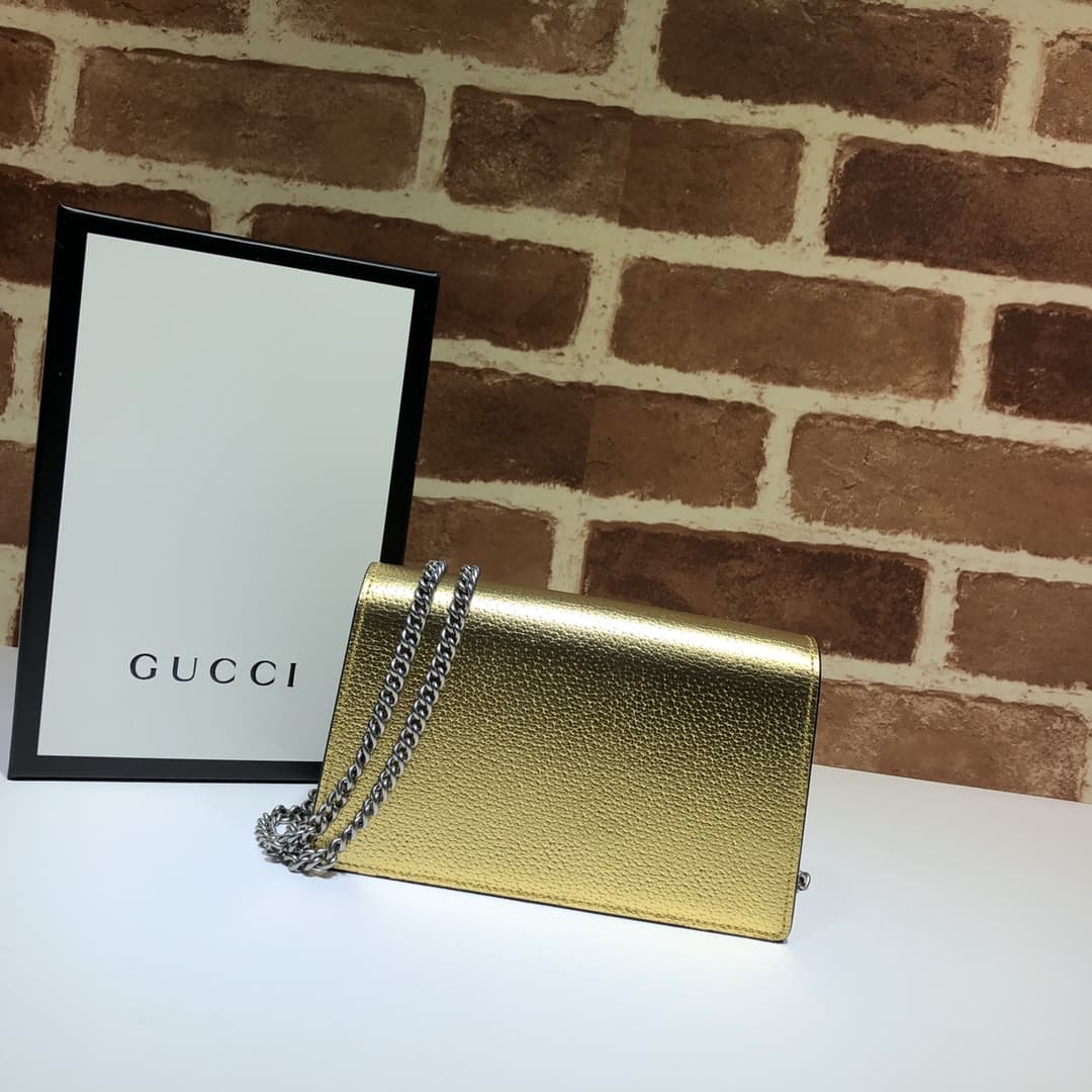 Dionysus super mini leather bag 476432 Gold high